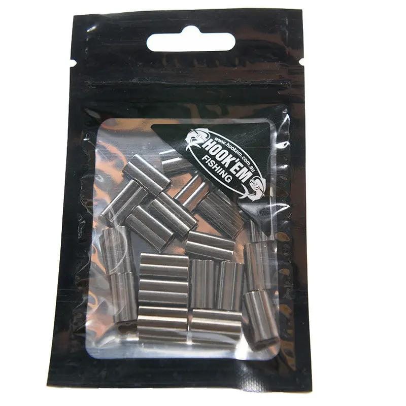 Hook Em Double Copper Crimp For 1.5mm Wire Bulk Pack Rigging Australian Made
