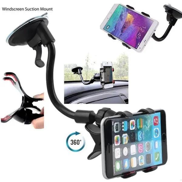 salelink.co.nz Unbranded Windscreen Mount Car Phone Holder Mount Suction 360 Degree Rotating Car Phone Holder Suction Mount