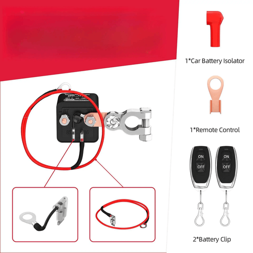 Wireless Remote Car Battery Disconnect Cut off Switch Isolator – view 2