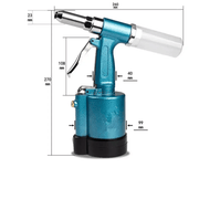 salelink.co.nz Unbranded Pneumatic Rivet Gun Kit Pneumatic Rivet Gun Kit | Action Outdoors NZ