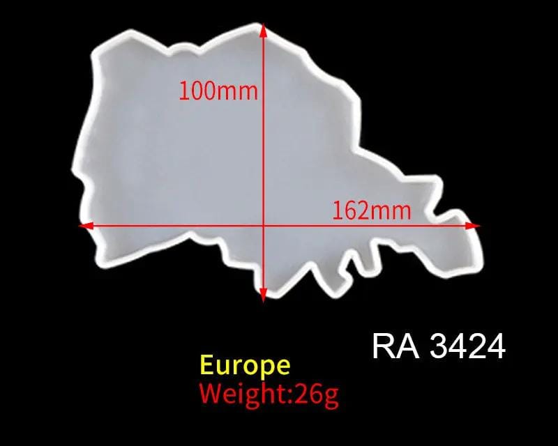 Resin Art NZ Moulds World Map Moulds - Europe World Map Moulds - Europe | NZ