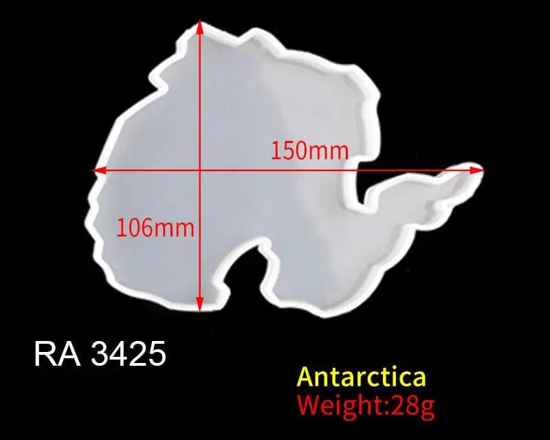 Resin Art NZ Moulds World Map Moulds - Antarctica World Map Moulds - Antarctica | NZ
