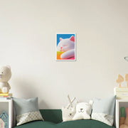 Blank Wall Print Shop Print Material Fluffy Cat Asleep Fluffy Cat Asleep