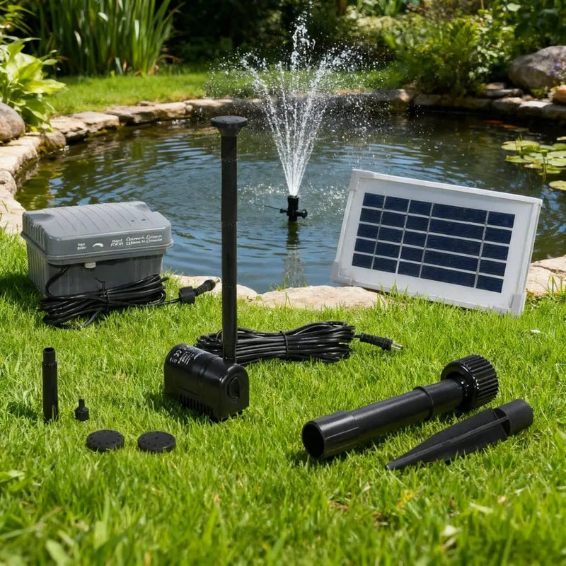 salelink.co.nz Unbranded Solar Fountain Pump with Backup Battery Solar Fountain Pump with Backup Battery | Action Outdoors NZ