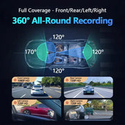 360° Dash Cam with WiFi & 24H Parking Mode (available in different storage capacity) – view 5