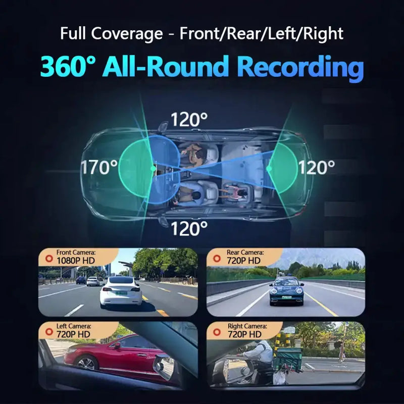 360° Dash Cam with WiFi & 24H Parking Mode (available in different storage capacity) – view 5