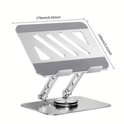 Adjustable 360 Degree Rotating Foldable Laptop Stand with Cooling Mount – view 1