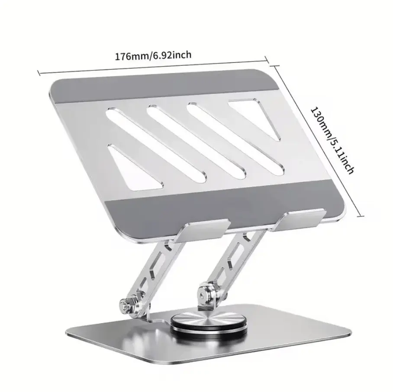 Adjustable 360 Degree Rotating Foldable Laptop Stand with Cooling Mount – view 1