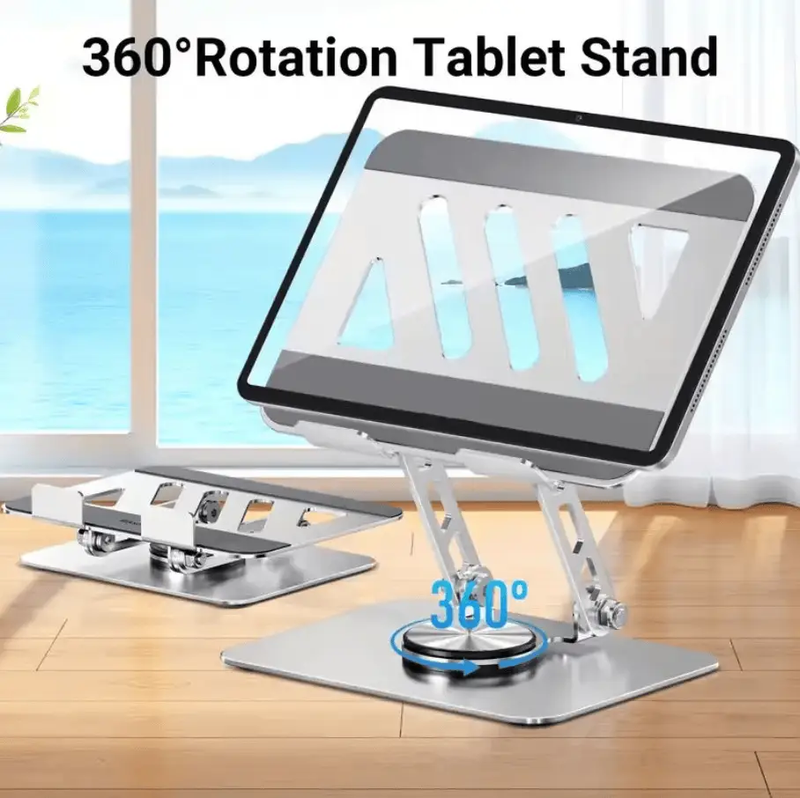 Adjustable 360 Degree Rotating Foldable Laptop Stand with Cooling Mount – view 5