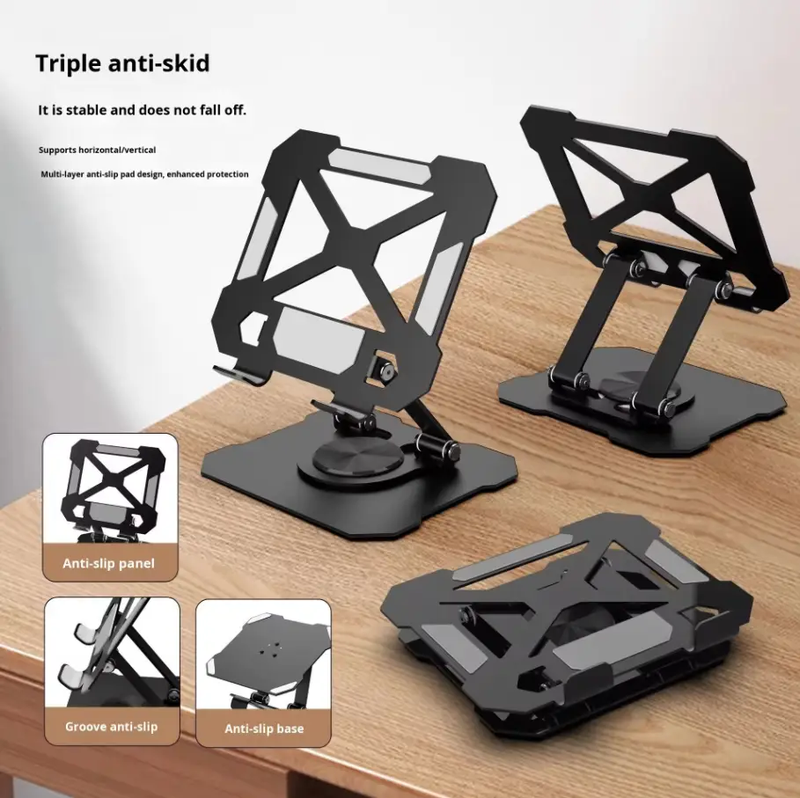 Multifunctional 360 Degree Rotation Adjustable Metal Stand for Tablet, PC & Desktop – view 3