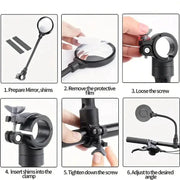 Habicare SS 360° Rotatable Bicycle Handlebar Mirror 360° Rotatable Bicycle Handlebar Mirror