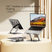 360° Rotating Adjustable Aluminum Laptop & Tablet Stand for Desktop – view 2