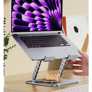 360° Rotating Adjustable Aluminum Laptop & Tablet Stand for Desktop – view 3