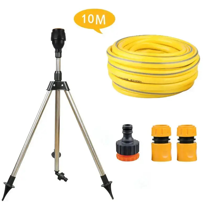 360° Rotating Garden Sprinkler with Tripod Irrigation Stand – view 9