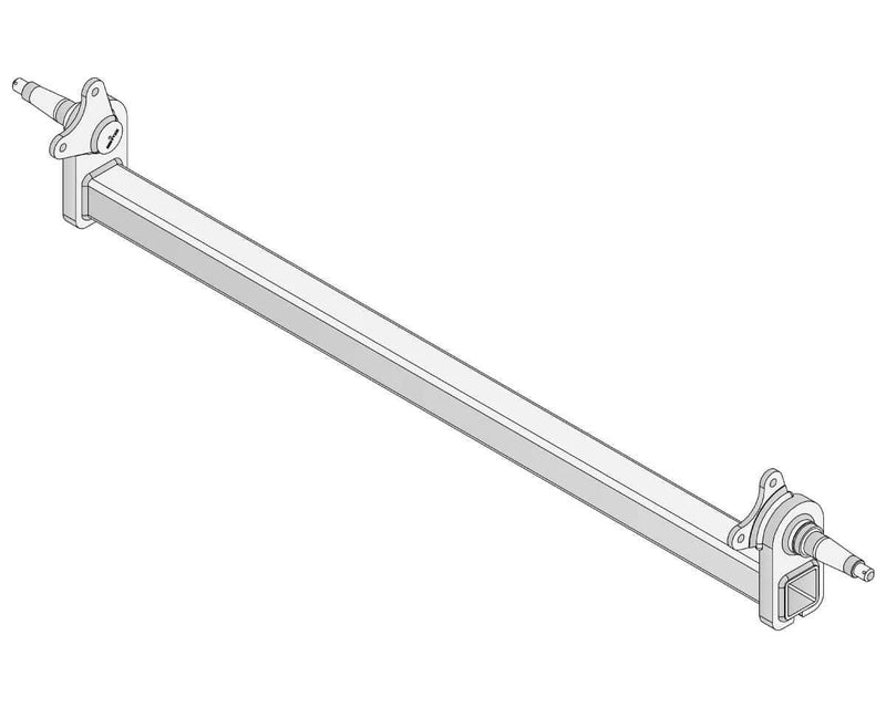 Trojan Drop Beam Axle Multi Hub 3000KG Galvanised Heavy-Duty Trailer Axle for Leaf-Spring Trailers – view 1