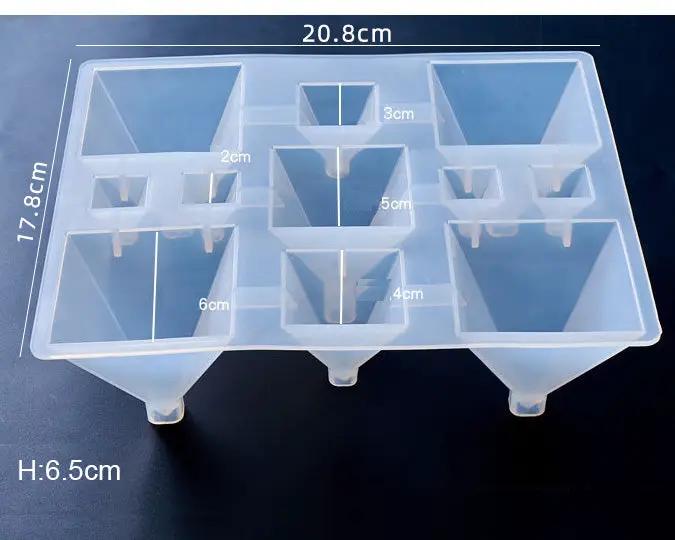 Resin Art NZ Moulds 11 Pieces Pyramids Moulds Combo 11 Pieces Pyramids Moulds Combo | NZ