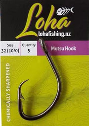 Loha HOOKS Loha Mutsu Hook size 22 (5/0) 10pk Loha Mutsu Hook Size 22 5 0 10pk Premium Fishing Hooks