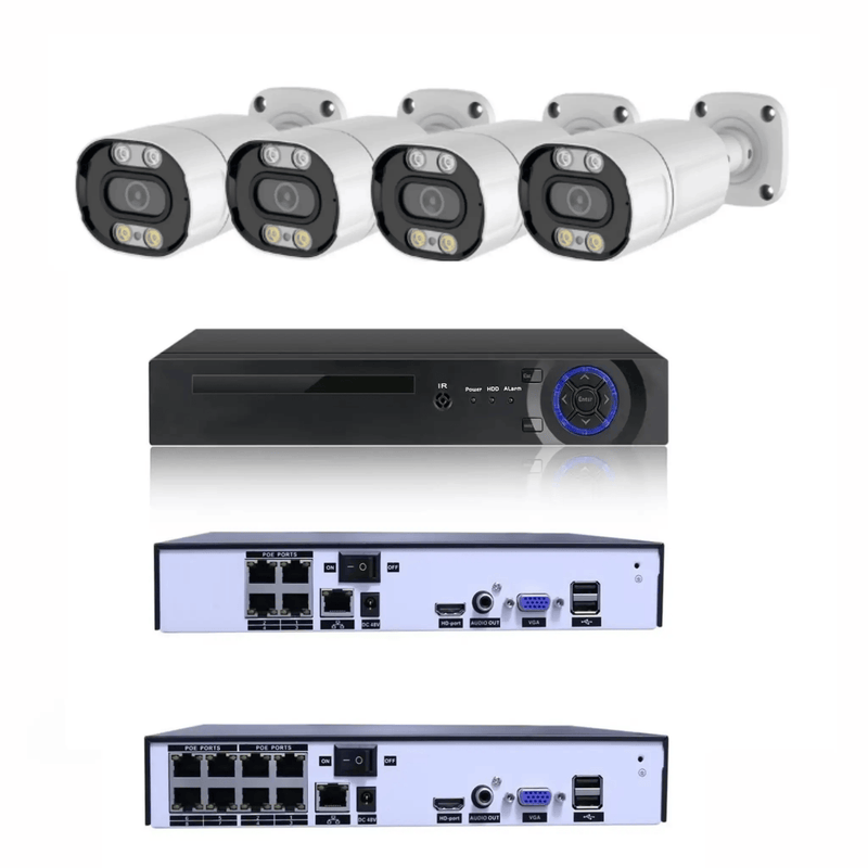 4CH POE Home Night Vision Security Camera System – view 1