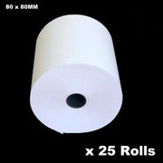 (25 Rolls) 80mm x 80mm Thermal Paper Receipt Rolls 65m/roll – view 1