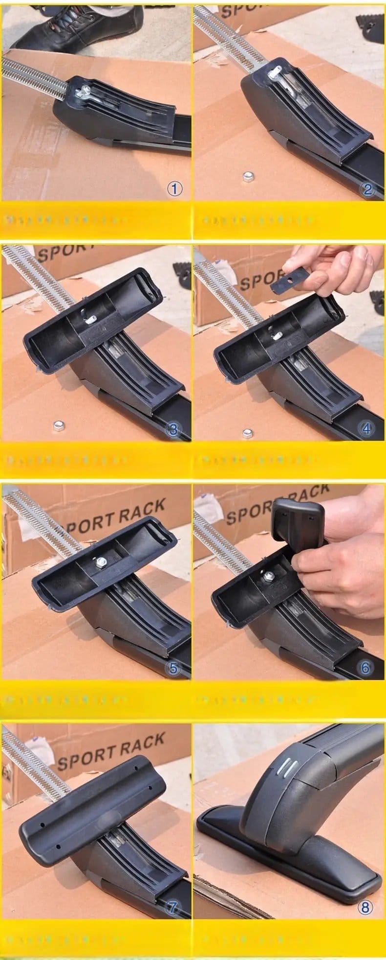 salelink.co.nz Unbranded Universal Car Roof Rack Cross Bars Universal Car Roof Rack Cross Bars | Action Outdoors NZ