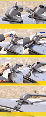salelink.co.nz Unbranded Universal Car Roof Rack Cross Bars Universal Car Roof Rack Cross Bars | Action Outdoors NZ