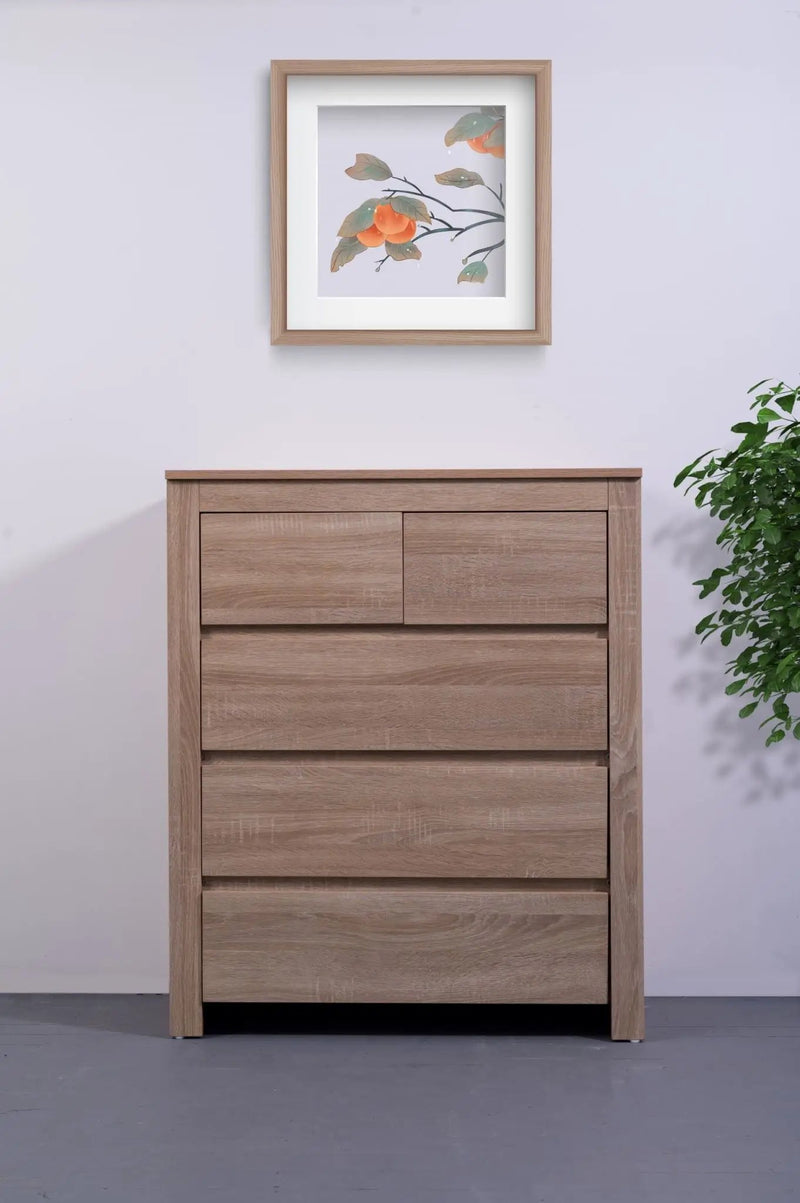 sue-e furniture Tall boys Byron Light Oak Tall Boy Byron Light Oak Tall Boy
