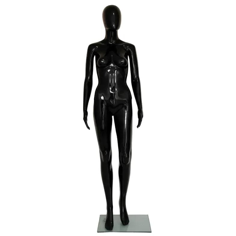 Female Full Mannequin with Head 180cm GLOSSY BLACK
