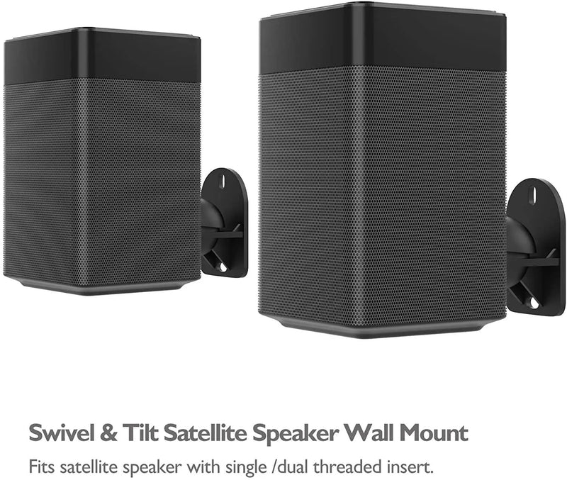 salelink.co.nz Unbranded 2pcs Universal Speaker Mount 2 Pack Universal Speaker Wall Mount Swivel Tilt
