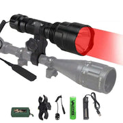 Tactical Red Flashlight Hunting Torch Light Camping Lamp Scope – view 4