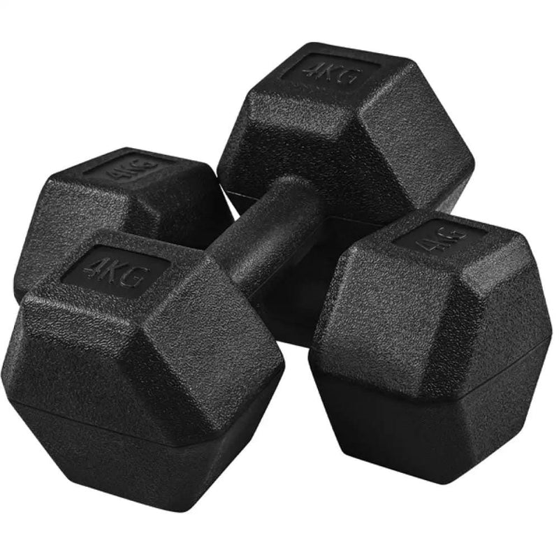 Yaheetech 2x4kg (Sold in Pair) Hex Dumbbells Set 2x4kg (Sold in Pair) Hex Dumbbells Set