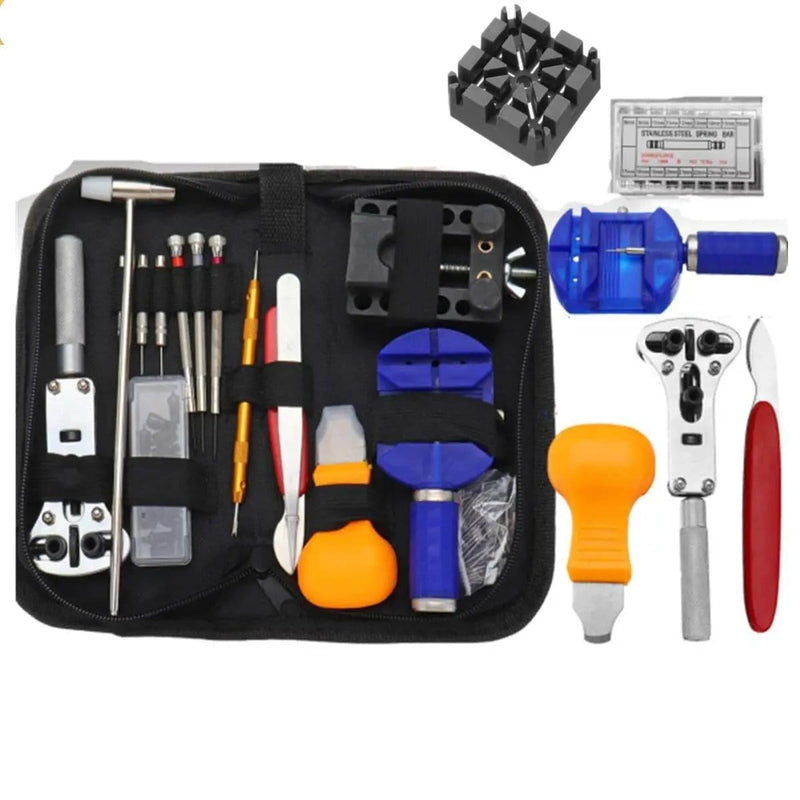 506pcs Watch Repair Tool Kit Back Case Opener Remover Spring Pin Bars Watchmaker – view 1