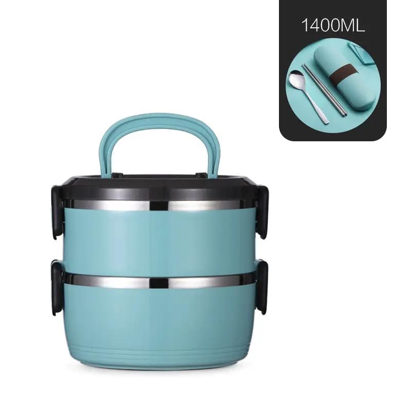 Mead's Supply & Equipment Outfitters limited Camp Cookware & Food Storage Stainless Steel Insulated Bento Lunch Box With Multi Layer Containers Stainless Steel Insulated Bento Lunch Box With Layers