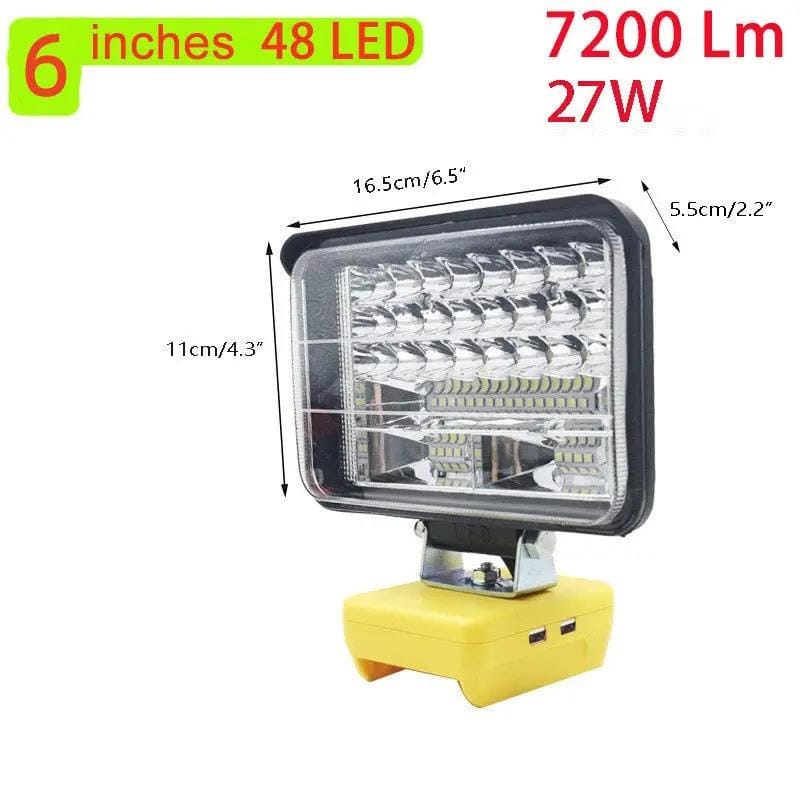 salelink.co.nz Unbranded 5inch LED Work Light for DeWalt Battery 5inch LED Work Light for DeWalt Battery | Action Outdoors NZ