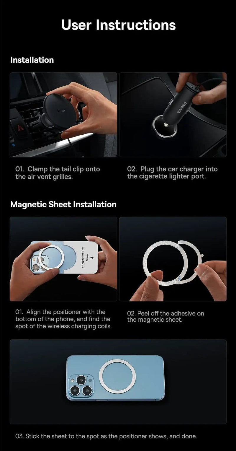 salelink.co.nz Unbranded Wireless Fast Car Charger for iPhone Wireless Fast Car Charger for iPhone | Action Outdoors NZ