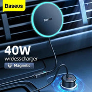 salelink.co.nz Baseus 40W Car Magnetic Wireless Charger 40W Car Magnetic Wireless Charger | Action Outdoors NZ