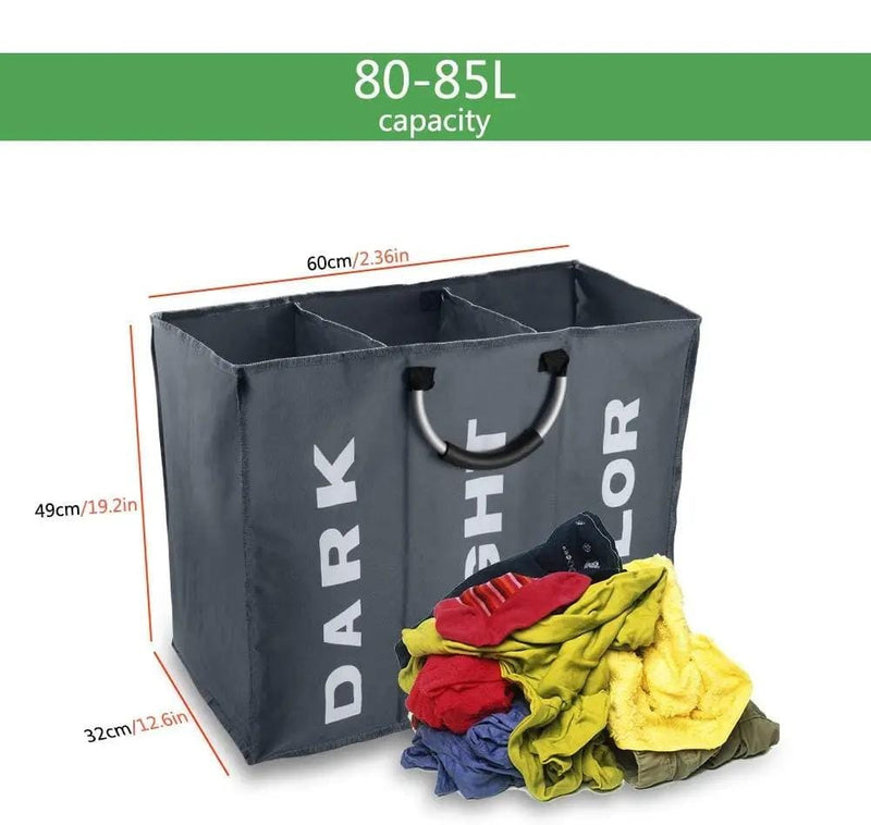 salelink.co.nz Unbranded 3 Sections Laundry Bag 3 Sections Laundry Bag | Action Outdoors NZ