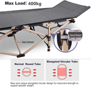 Folding Camping Stretcher Bed 190x71x36cm – view 4
