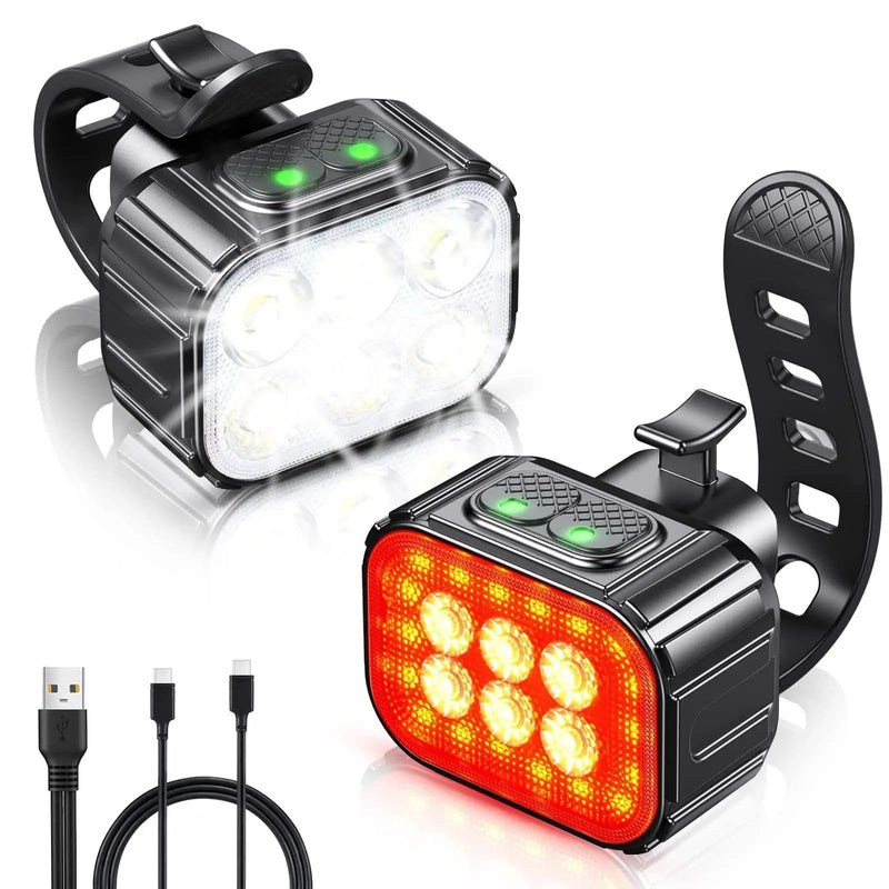 salelink.co.nz Unbranded Waterproof Bike Lights Waterproof Bike Lights | Action Outdoors NZ