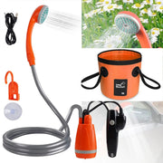 Portable Camping Shower Kit with Folding Bucket – view 9