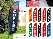 'TAKEAWAY' 3.4m Ground Drill/SET Commercial Feather Banner Flag – view 5