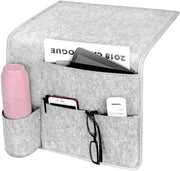 Sofa Armrest Storage Organizer Light Gray – view 1
