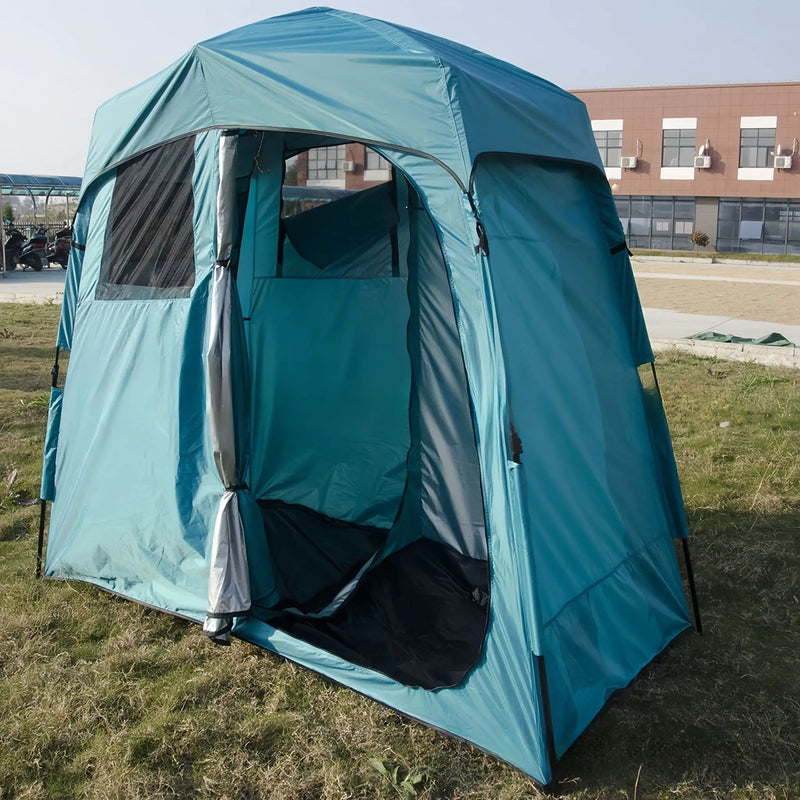 salelink.co.nz Unbranded Double-Room Camping Shower Toilet Tent Double-Room Camping Shower Toilet Tent | Action Outdoors NZ