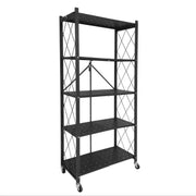 salelink.co.nz Unbranded Folding Shelving Rack Black 5-Tier Folding Shelving Rack Black 5-Tier | Action Outdoors NZ