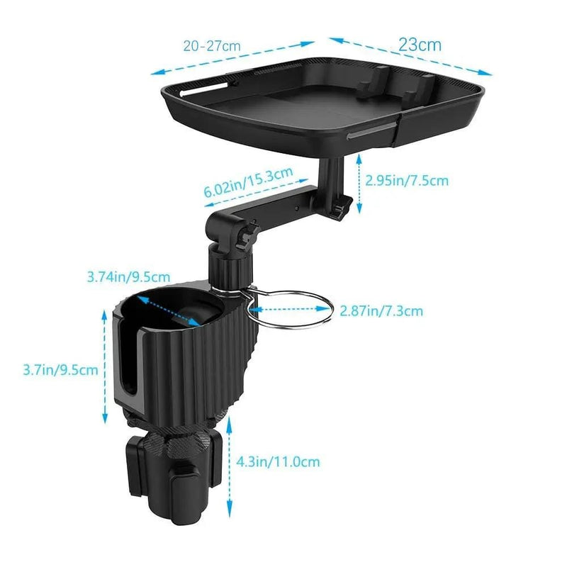 salelink.co.nz Unbranded Car Cup Holder Tray Food Table Car Cup Holder Tray Food Table | Action Outdoors NZ