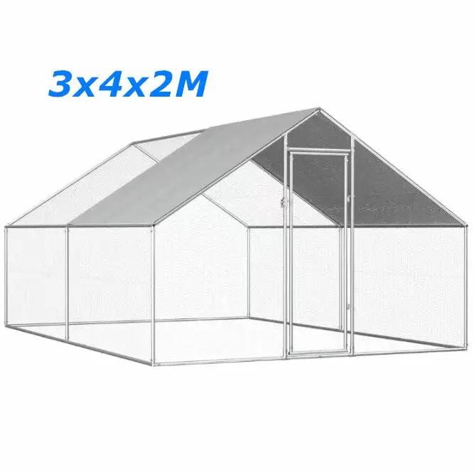 salelink.co.nz Unbranded Chicken Coop Run 3x4x2M Chicken Coop Run 3x4x2M | Action Outdoors NZ