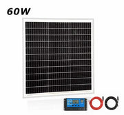 60W Solar Panel + 30A CONTROLLER + 10M Solar Extension Cable – view 2