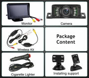 Wireless 5" Monitor Reverse Camera Rear View Parking – view 3