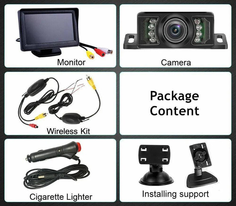 Wireless 5" Monitor Reverse Camera Rear View Parking – view 3