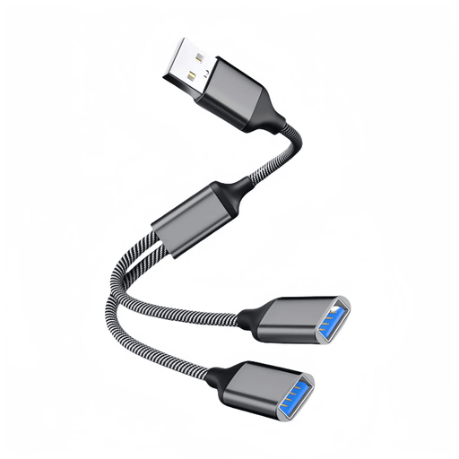 salelink.co.nz Unbranded USB Male to Dual USB Female Adapter USB Male to Dual USB Female Adapter | Action Outdoors NZ
