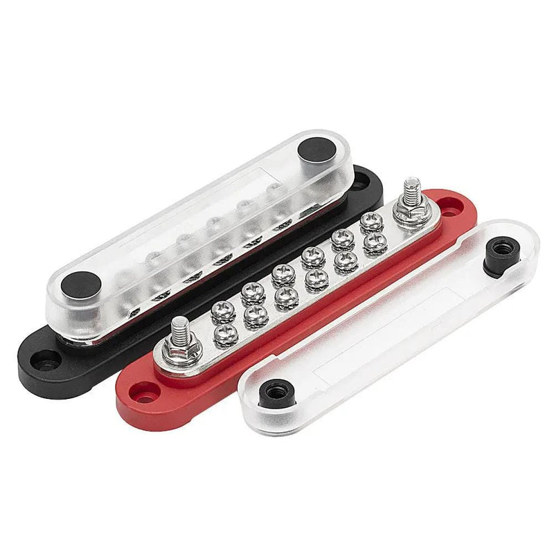 salelink.co.nz Unbranded 2x Bus Bar Terminal Block Dual Bus Bar Terminal Block 48V Power Distributor